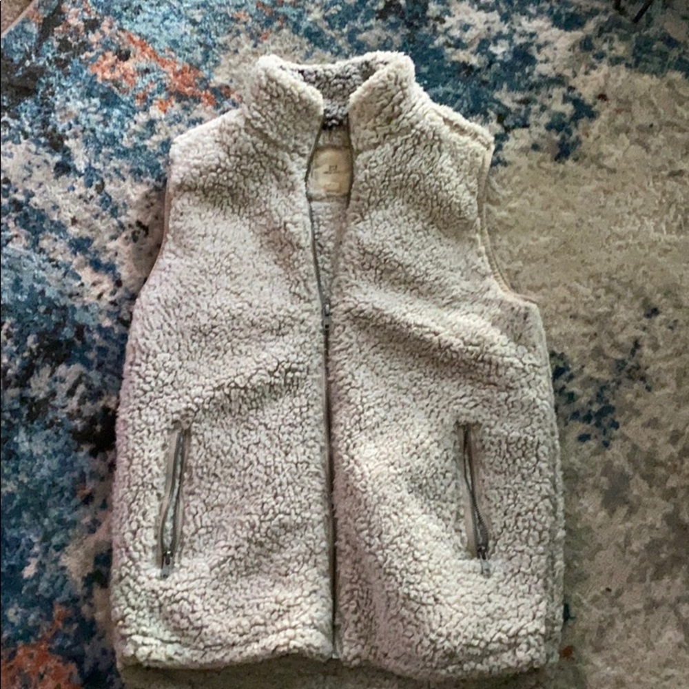 Soft fleece teddy vest